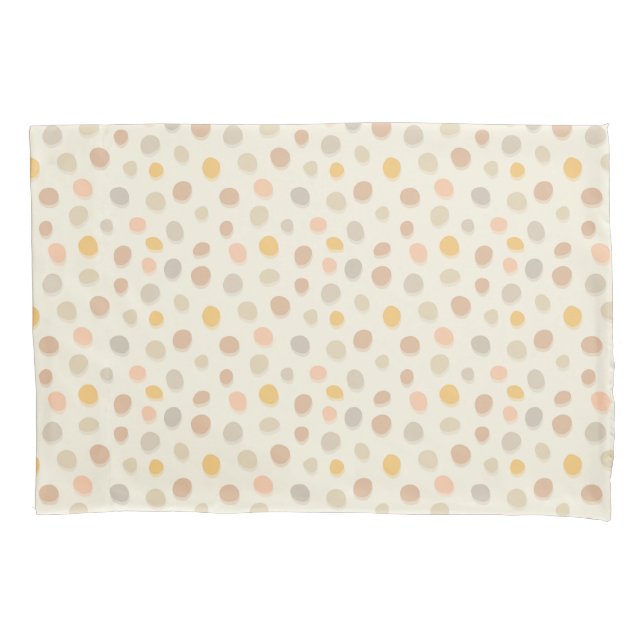 Little Easter Pebbles on cream - pattern.   Pillow Case (Front)