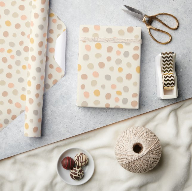Little Easter Pebbles on cream - pattern.  Wrapping Paper (Crafts)