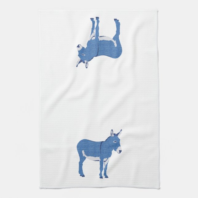 Little Eddie Donkey's Not Really Blue Towel (Vertical)