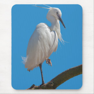 Little Egret Mousemat Mouse Pad