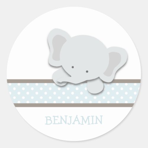 Little Elephant Blue _ Custom  Stickers