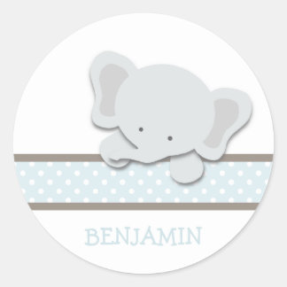 Little Elephant {Blue - Custom} | Stickers