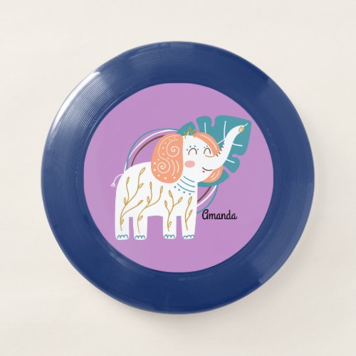 Little Elephant Boho Custom Name Wham_O Frisbee