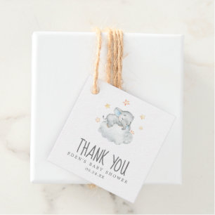 Little Elephant Boy Baby Shower Thank You Favor Tags