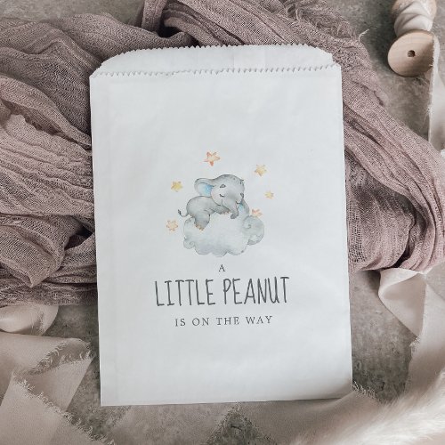 Little Elephant Boy Little Peanut Baby Shower Favor Bag