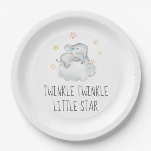 Little Elephant Boy Twinkle Twinkle Little Star Paper Plates