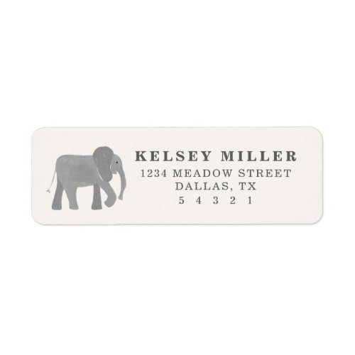 Little Elephant Label