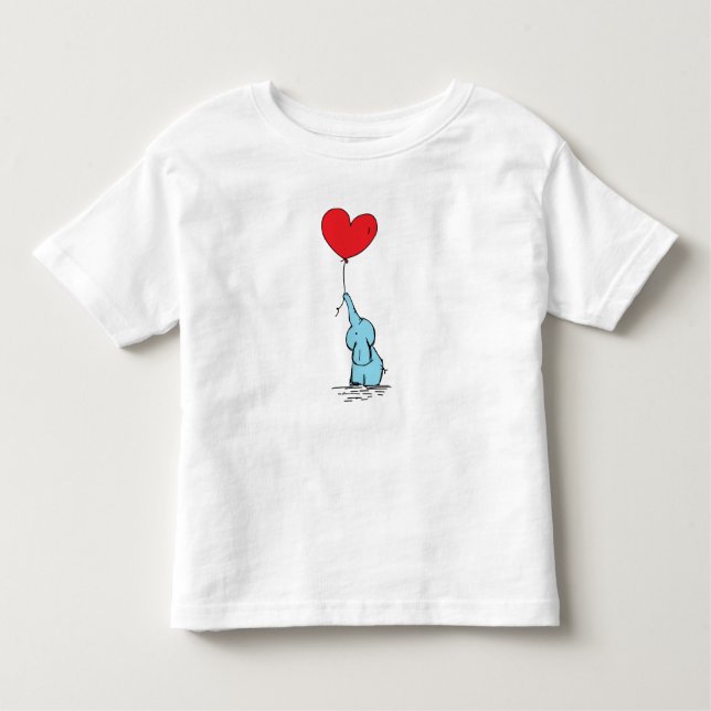 Little Elephant Love Balloon Tee (Front)