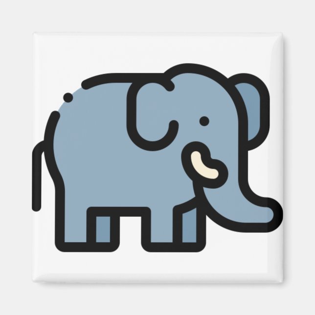 Little Elephant Magnet (Front)