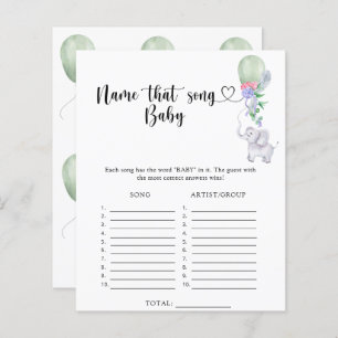 Little Elephant Name that Baby Song