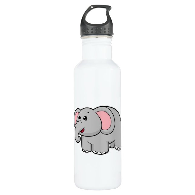 Little Elephant Stainless Steel Water Bottle (Front)