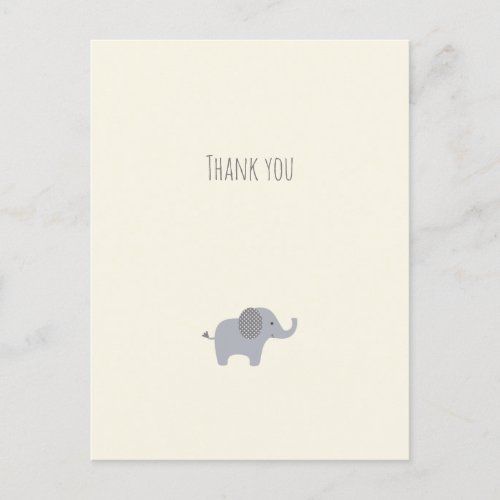 Little Elephant Thank You Card