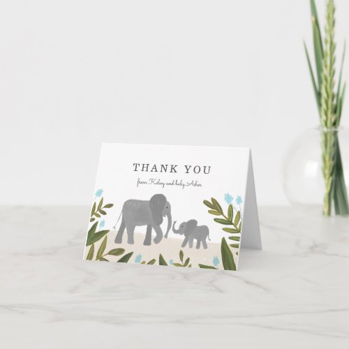 Little Elephant Thank You Note