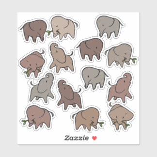 Little Elephants Sticker
