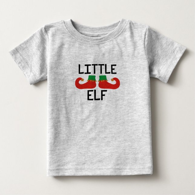 Little Elf Christmas Baby T-Shirt (Front)