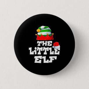 Little Elf Family Matching Christmas Group Pajama Button