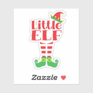 Little Elf Festive Christmas Sticker