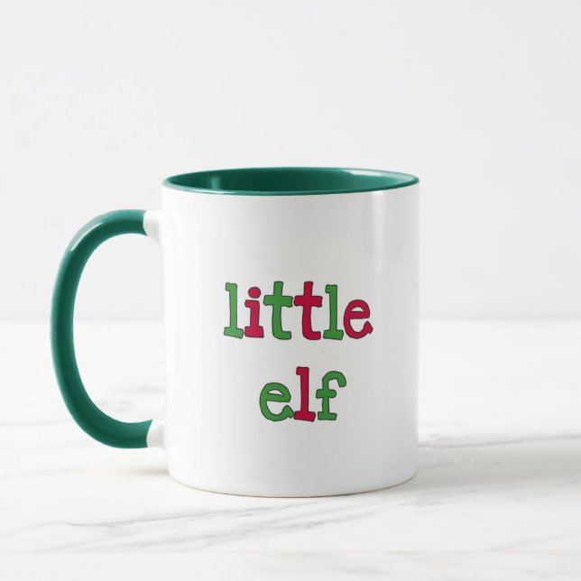Little Elf Holiday T-shirts and Gifts Mug (Left)