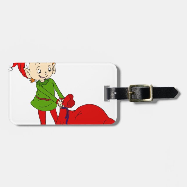 Little elf luggage tag (Front Horizontal)
