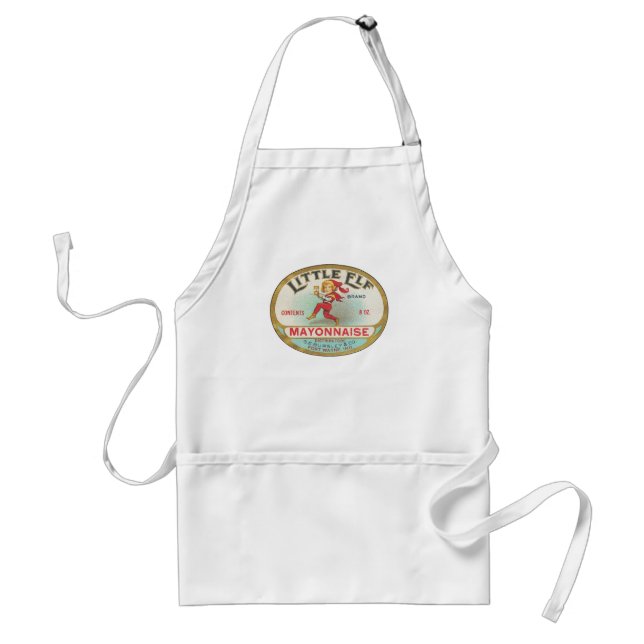 LITTLE ELF MAYONNAISE: VINTAGE ADULT APRON (Front)