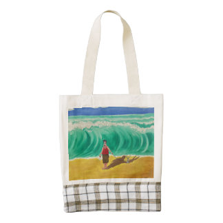 "Little Elvis and His Buddy" Art By Mike Quinn Zazzle HEART Tote Bag