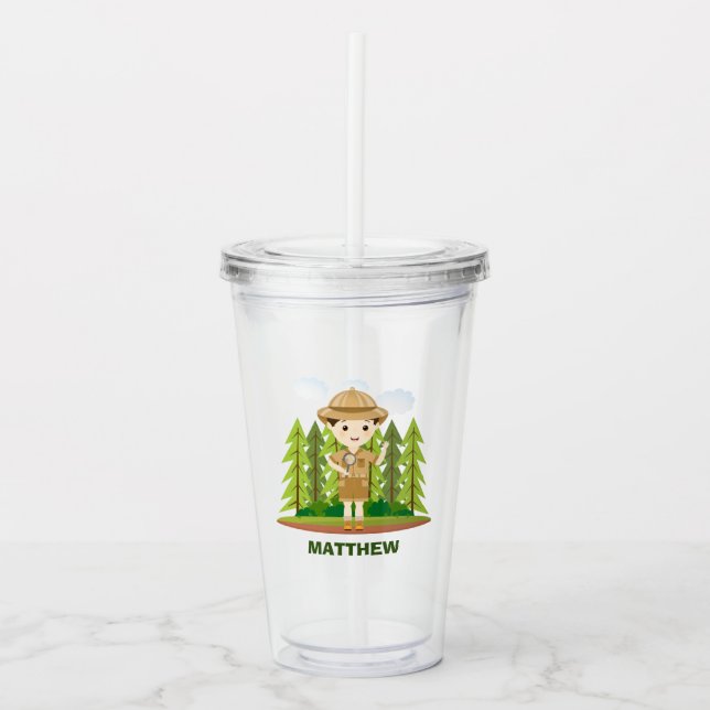 Little Explorer Acrylic Tumbler (Front)