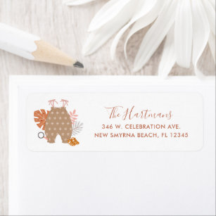 Baby Shower Return Address Labels | Zazzle