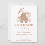 Little Explorer Boho Girl Baby Shower   Invitation (Front)