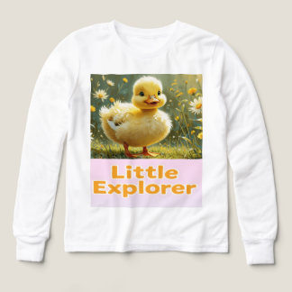 Little Explorer – Cute Duckling Kids T-Shirt Tri-Blend Shirts