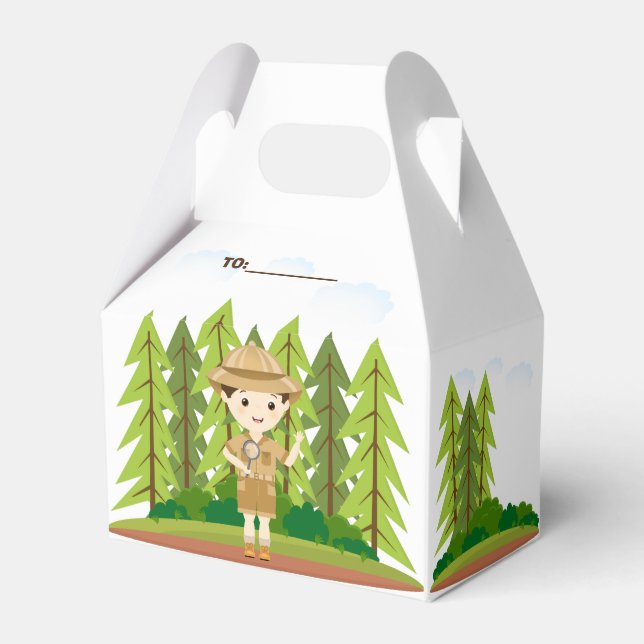 Little Explorer Favor Boxes (Front Side)