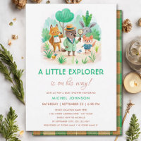 Little Explorer Forest Detective Boy Baby Shower