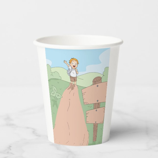 Little Explorer Hiking Adventure Paper Cups (Front)
