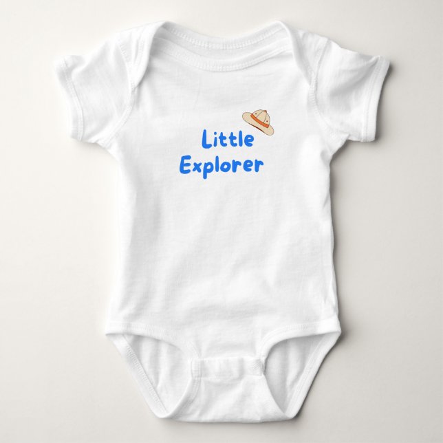 Little Explorer infant baby bodysuit (Front)