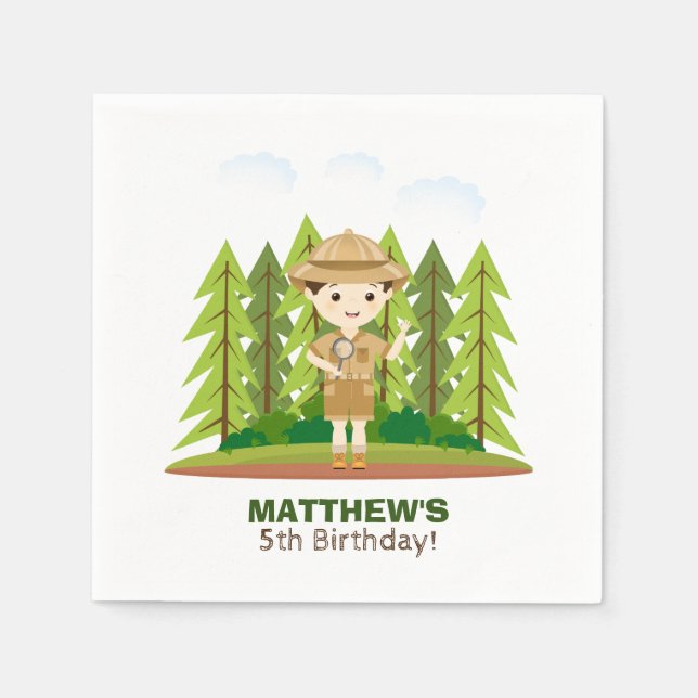 Little Explorer Napkins (Front)