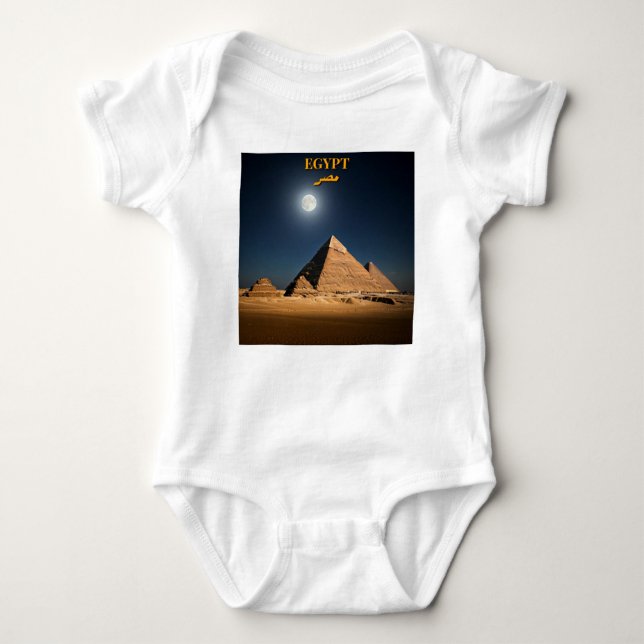Little Explorer of Egypt Baby Bodysuit (Front)