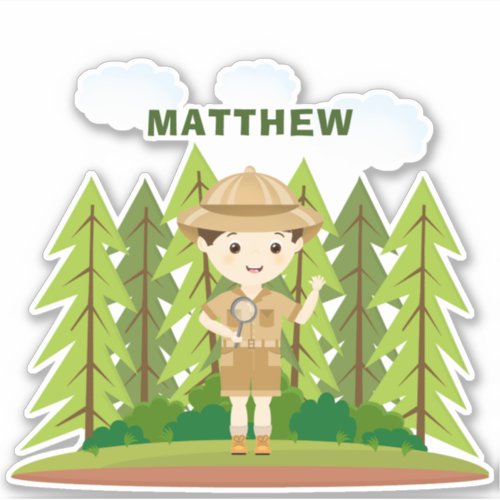 Little Explorer Sticker