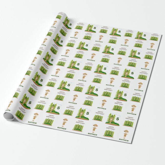 Little Explorer Wrapping Paper (Unrolled)