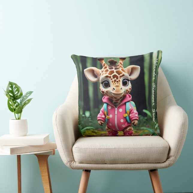 "Little Explorer's Delight" Throw Pillow (Chair)