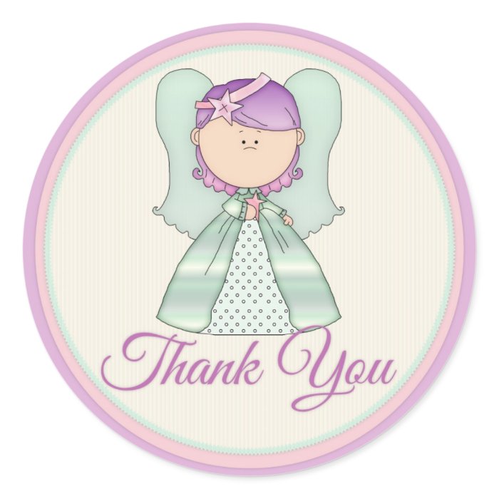 Little Fairy Angel Stickers Thank You Stickers 6