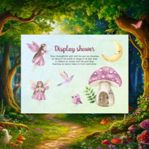 Little fairy Baby shower Display shower Enclosure Card