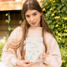 Little Fairy Beige Pink watercolor baby shower