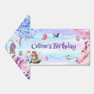 little fairy birthday Garden Sign