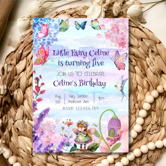 little fairy birthday invitation (Creator Uploaded)