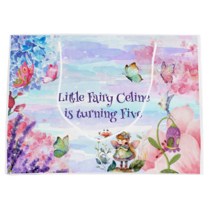 little fairy birthday Large Gift Bag