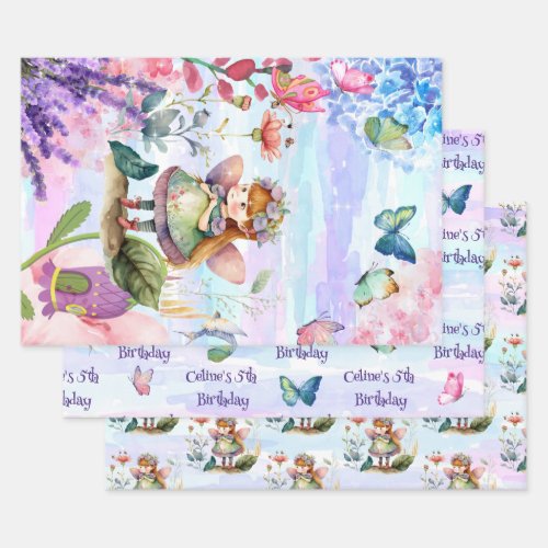 little fairy birthday Wrapping Paper