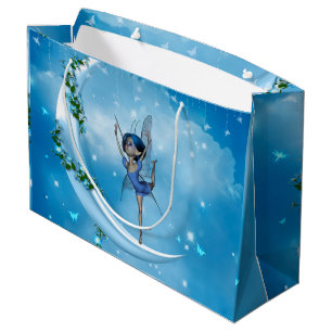 Little fairy dancing on the moon large gift bag