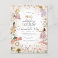 Little Fairy enchanted garden girl baby shower