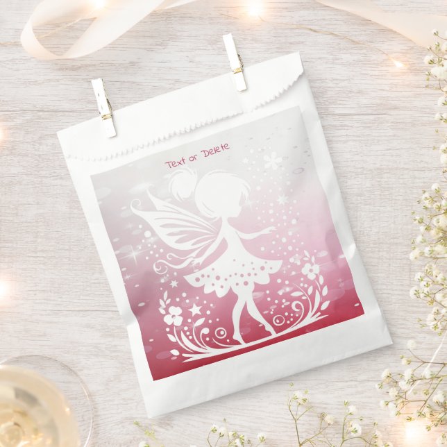 Little Fairy Floral Favor Bags (Clipped)