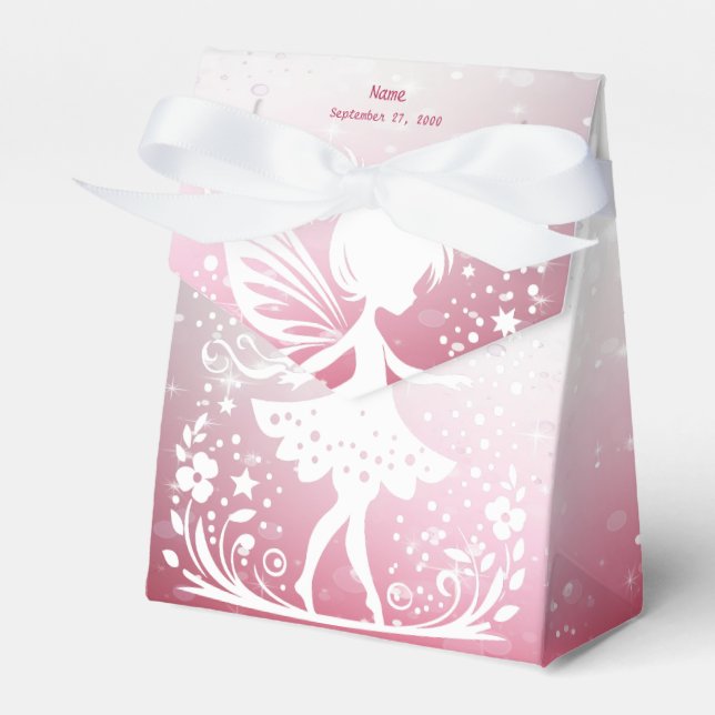 Little Fairy Floral Favor Box (Front Side)