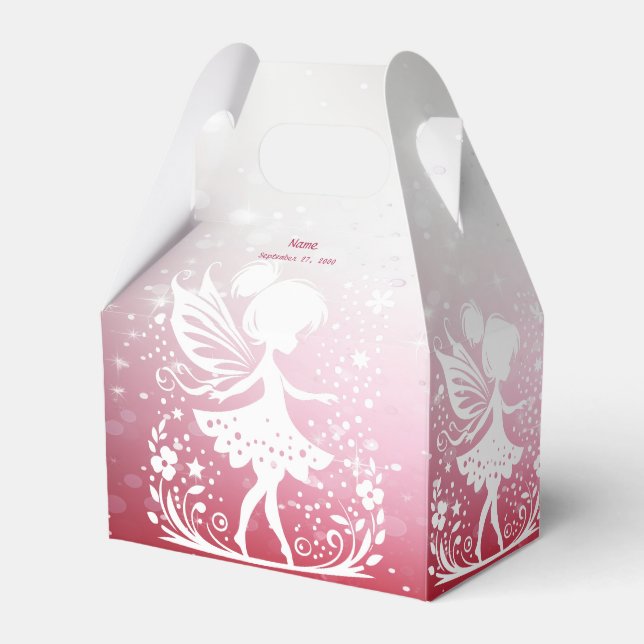 Little Fairy Floral Favor Box (Front Side)